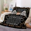 1PC Angel Wings Memorial Print Blanket, Soft Throw Blanket - Warm & Cozy for Couch, Bed, Office, and Travel Yy250912172
