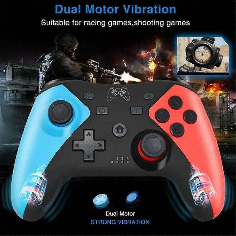 2PCS Wireless Bluetooth Controller for Nintendo Switch Pro Gamepad-C