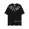 Summer Men's and Women's Same Fashion Trend T-shirt Personalized Trend Wing Printing Comfortable and Simple