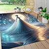 1 Stück Frostige Nacht Prinzessin Teppich Läufer Anpassbar Weich Waschbar Rutschfest Zuhause Wohnzimmer Sofamatten Personalisierter Teppich 091764