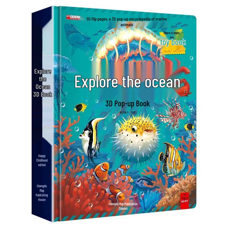 Exploring the Ocean: Amazing Animal 3D Pop-Up Book for Kids Aged 3-8