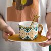 Light Luxury Angel Ceramic Cup Dish Cover, European High Aesthetic Coffee Mug, Home Afternoon Tea Cup, Holiday Gift Water Cups