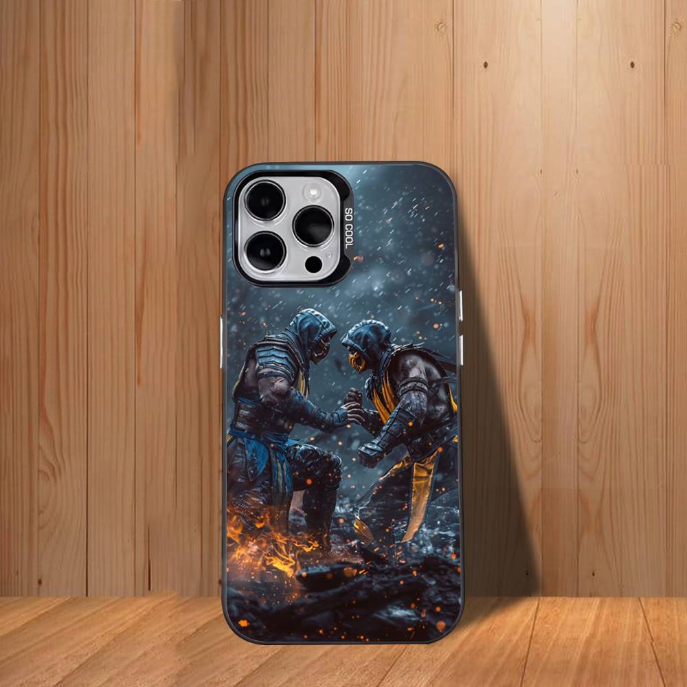 Mortal K-Kombat Game Phone Case For iPhone 17,16,15,14,13,12,11,Mini,Pro,SE,MAX White Matte Shockproof Cover
