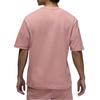 Jordan T Shirts Men's Pink Crew Neck Moderate Straight Fit FJ1970-685