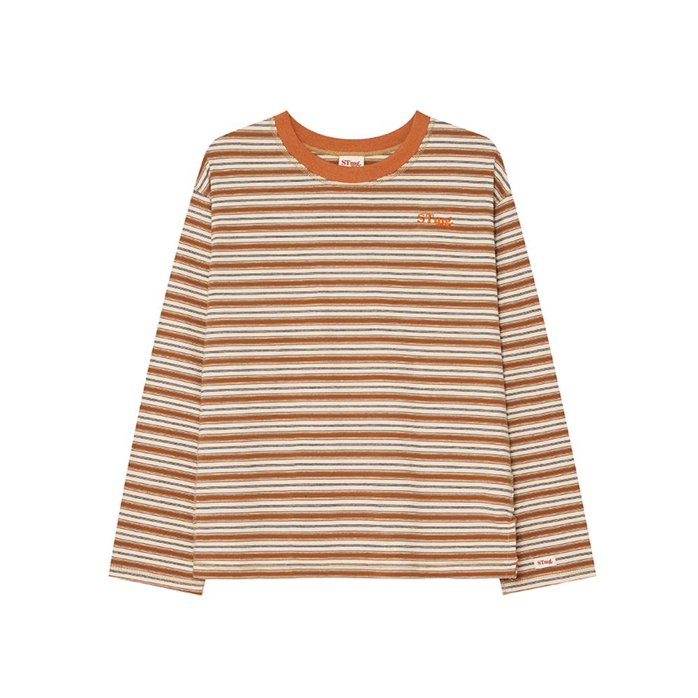 Seuteulaipeumagalin Stmg Logo Striped Long Sleeve Yellow