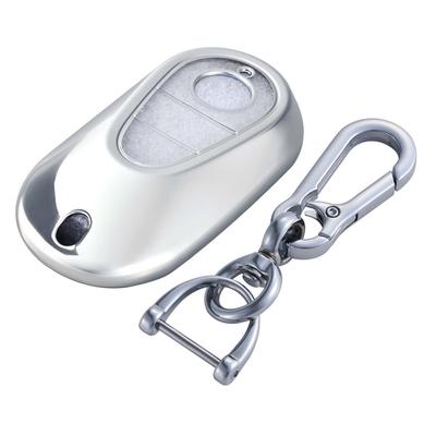 SEIWA Car Key Cover for Type 3 Metal Silver Mercedes-Benz IMP133,