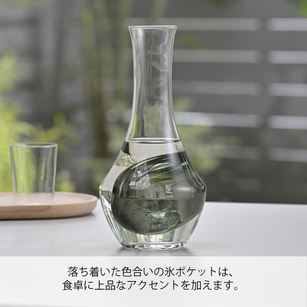 Hario Cool Carafe 360ml Transparent and Perfect for Chilling or As a Wine Decanter with Ice Perfect As a Milk Pitcher or Ice Perfect As a N, Capacity,