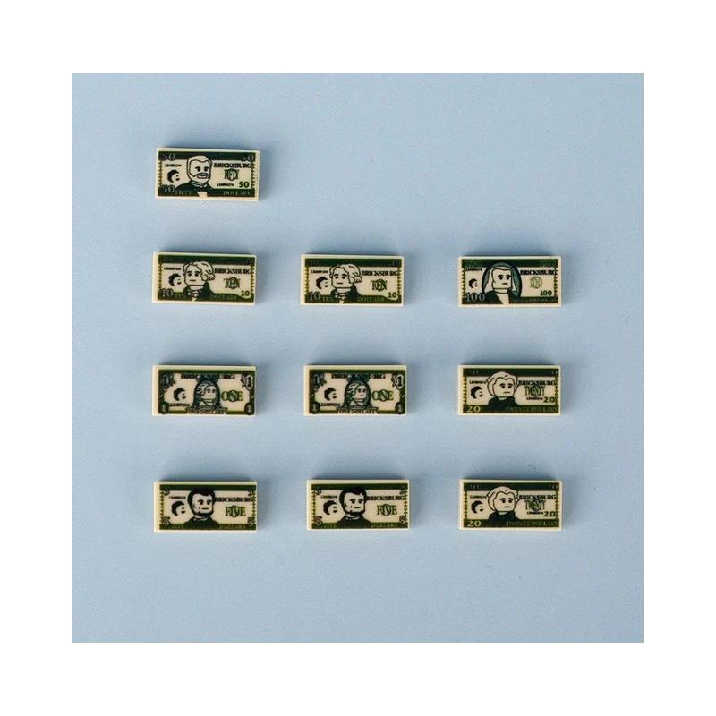 MOC Blocchi da Costruzione Accessori Minerale d'Oro Prezioso Argento Diamante Scorta Mappa del Tesoro Pirata Monete Modello Giocattolo Mini Mattoncini Bancomat Regali Giocattolo K046