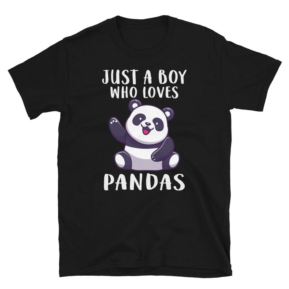 Boy Who Loves Pandas Panda Bear Cute Panda Bear Classic Gift L