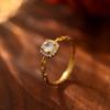 Banyan Tree S925 Silver Cube Diamond Ring – Women's Luxury High-End Gift