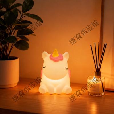 Enamel Little Horse Night Light Ornament for Children's Room - Festival/Birthday Gift Display