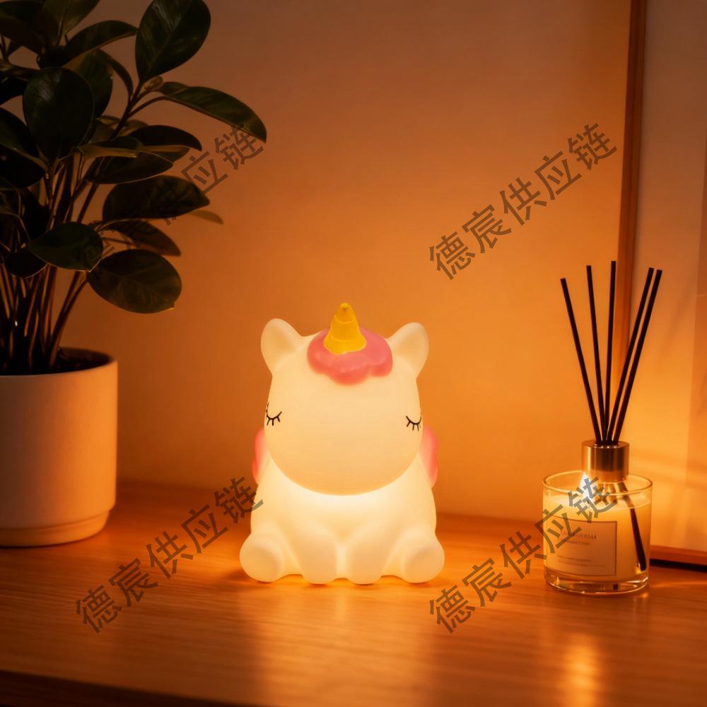 Enamel Little Horse Night Light Ornament for Children's Room - Festival/Birthday Gift Display