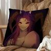 purple Jester Pierrot Freak Circus Pillow Case Office Cushions Suitable For Sofa Car Bedroom Decorative Cushion Cover