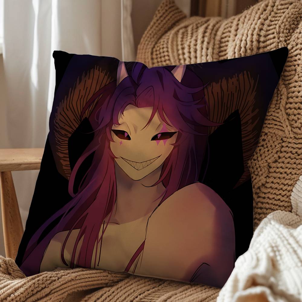 purple Jester Pierrot Freak Circus Pillow Case Office Cushions Suitable For Sofa Car Bedroom Decorative Cushion Cover