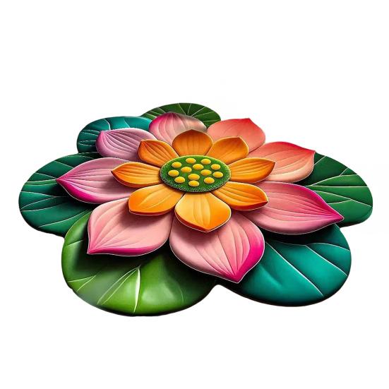 Yousheng Floral Plush And Diatomaceous Earth Floor Mat 3D Flower Optical Illusion Rug Non-Slip Absorbent Diatomite Bath Mat for Room Bedroom Entrance