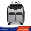 Large Capacity Foldable Pet Rolling Suitcase with Universal Wheels and Pull Rod for Cats