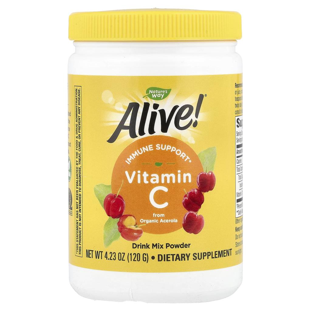 Nature's Way, Alive!, Vitamin C from fruit, 120g (4.23oz)