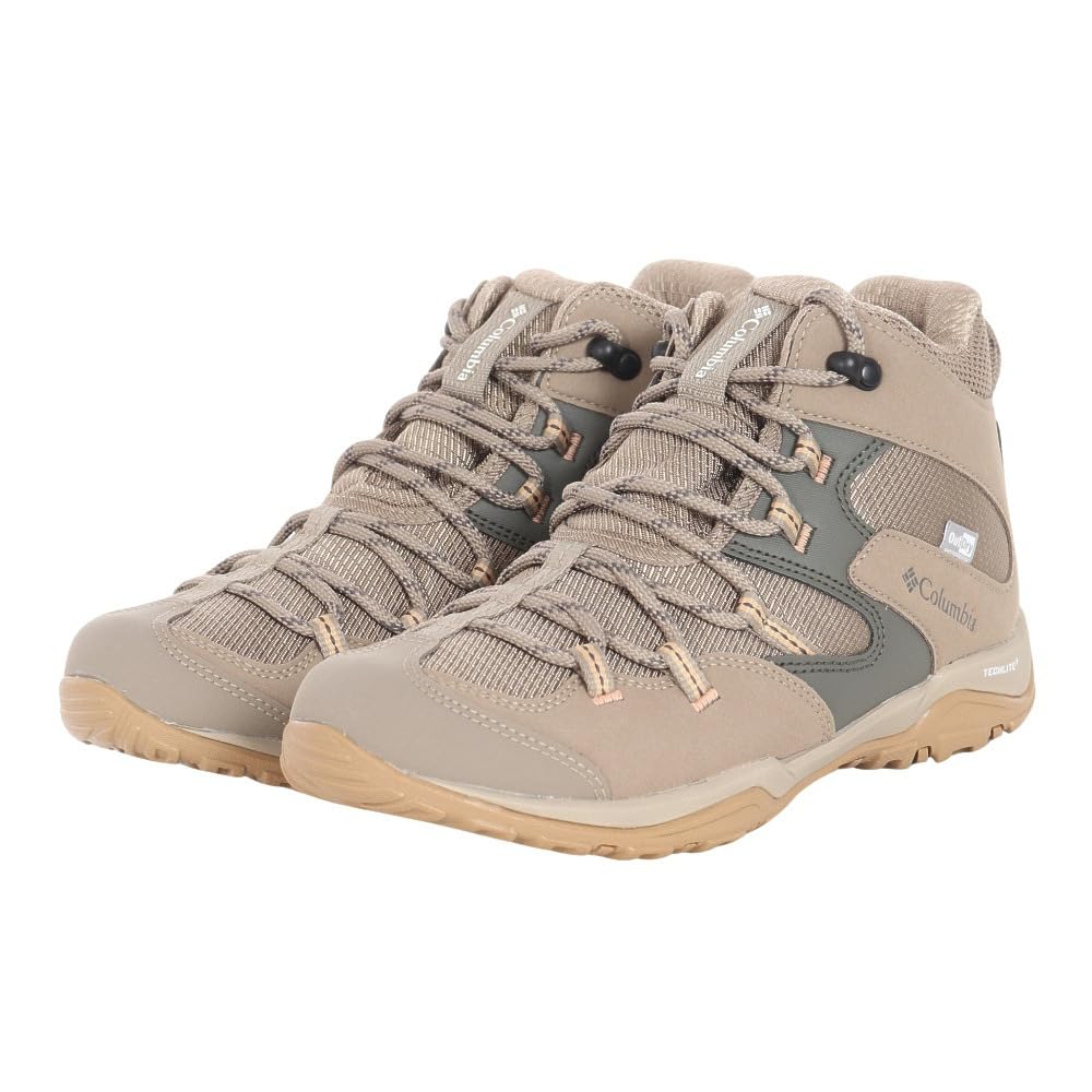 

Columbia Saber Five Mid Outdry Trekking Shoes with Breathable YL2365 297 High-Top Cushioning, (Khaki/22.5/Women s)