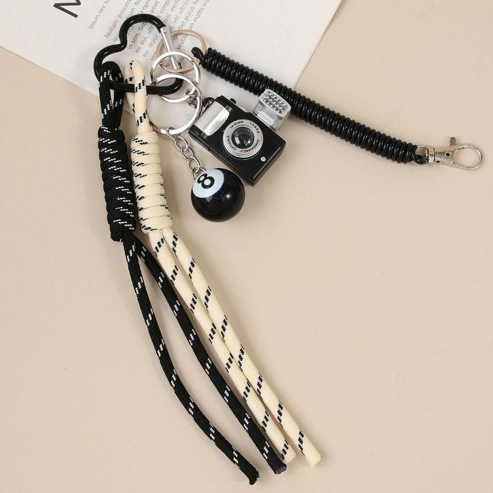 PVC Leather Baseball Pendants Zinc Zinc Alloy Versatile Bag Charm Rugby Tassel Keychain  Girls