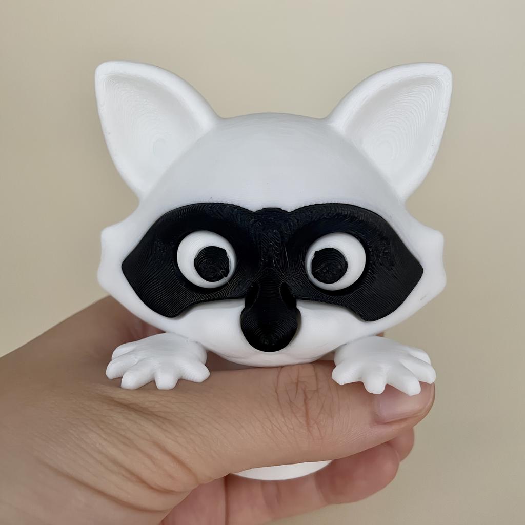 Waschbär Toilettenpapierhalter - Lustiges Freistehendes Badezimmerset, 3D-gedruckter Waschbär Rollenhalter, Niedliche Toilettenpapieraufbewahrung, Bezaubernde Badezimmerdekoration