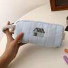 Pen Bag Embroidered Cosmetic Bag Stationery Box High Quality Embroidery Pen Case For Travel School Makeup