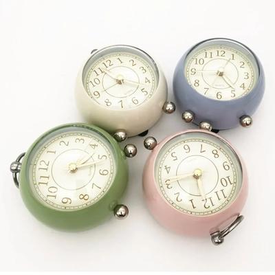 Mini Alarm Clock Vintage Stylish Vintage Alarm Clock Silent And Night Light Bedroom Bedside Decor Table Desktop For Kids Student