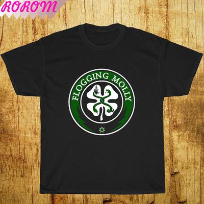 Unisex triko The Flogging Molly Logo Irish Celtic Black Grey White Navy