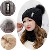 Mens And Womens Thicken And Fleece Lining Knit Beanie Hat Winter Hat Slouchy Warm Cap
