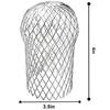 4 Pack Waterproof Aluminum Gutter Guards 3.5x6.5 Inches Expandable Leaf Filter Strainer for Preventing Blockage from Leaves