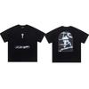 Premium Baumwolle Grafik T-Shirt Unisex Oversized Streetwear T-Shirt Lässiges Kurzarm