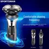 Cross-Border 3-in-1 Rechargeable Men's Electric Shaver - Portable, Multi-Functional Beard Groomer