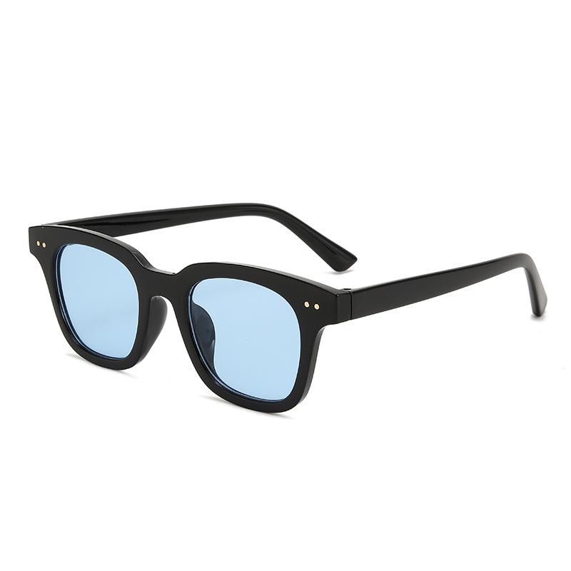 

Ins Popular Fashion Square Women Sunglasses Retro Rivets Decoration Brand Designer Eyewear Men Shades Uv400 As Picture
