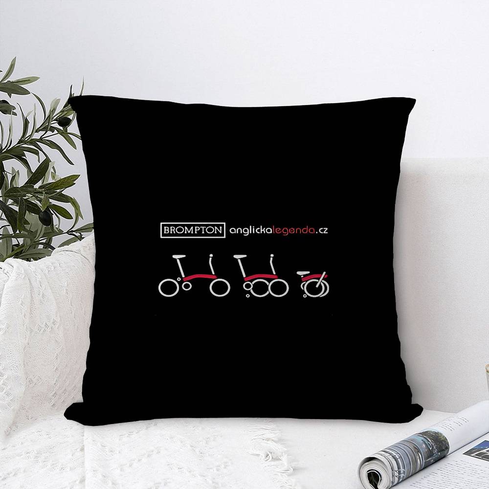 Brompton Logo Cushion Cover Inches Farmhouse Decor Home Throw Pillow Covers For Couch Decorations