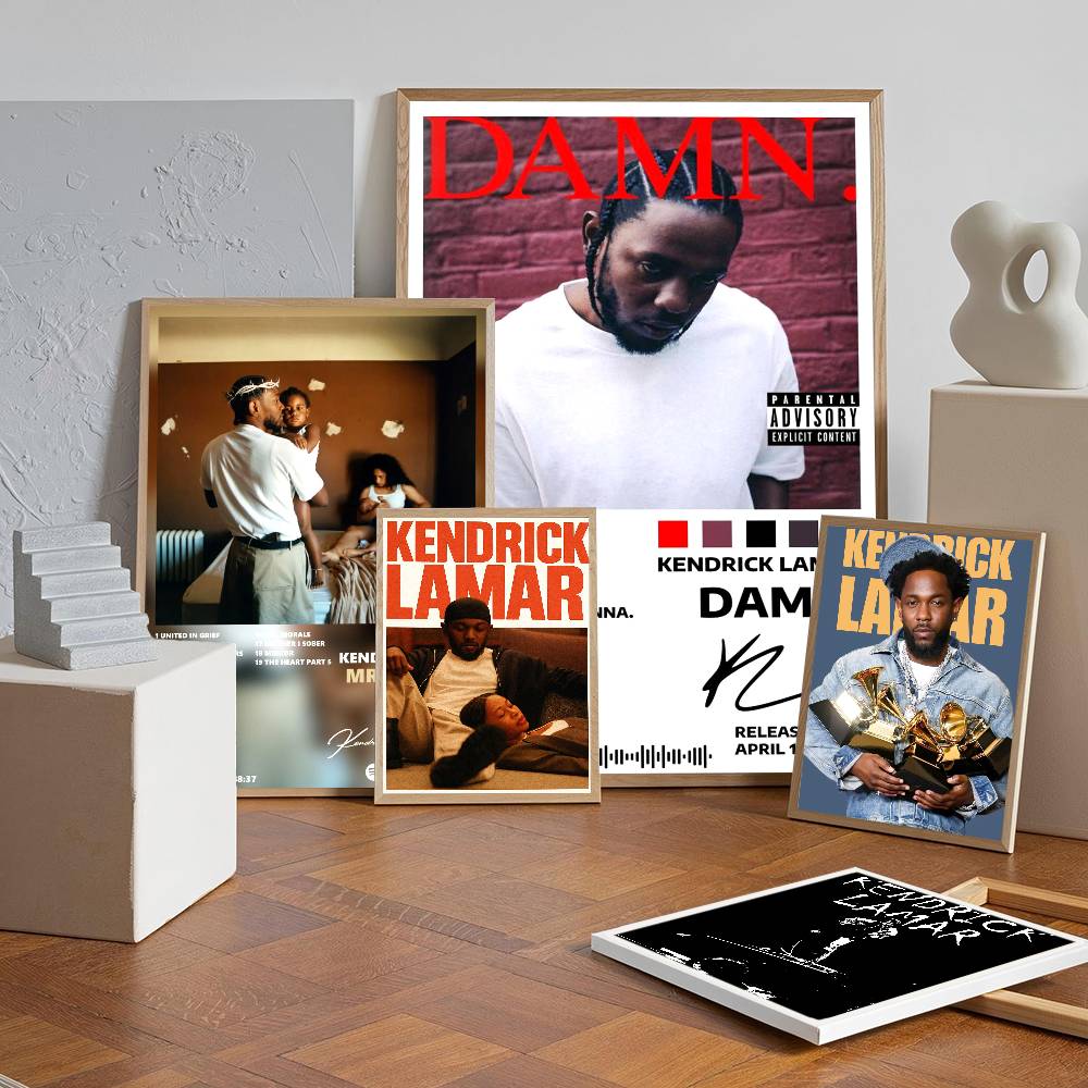 Kendrick Lamar Good Kid Maad City Hip Hop Music Album Cover Anime Posters Sticky Whitepaper Sticker DIY Room Bar Cafe Room Decor