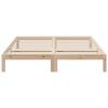 Solid Wood Bed Frame without Mattress 160 x 200 cm Pine Wood