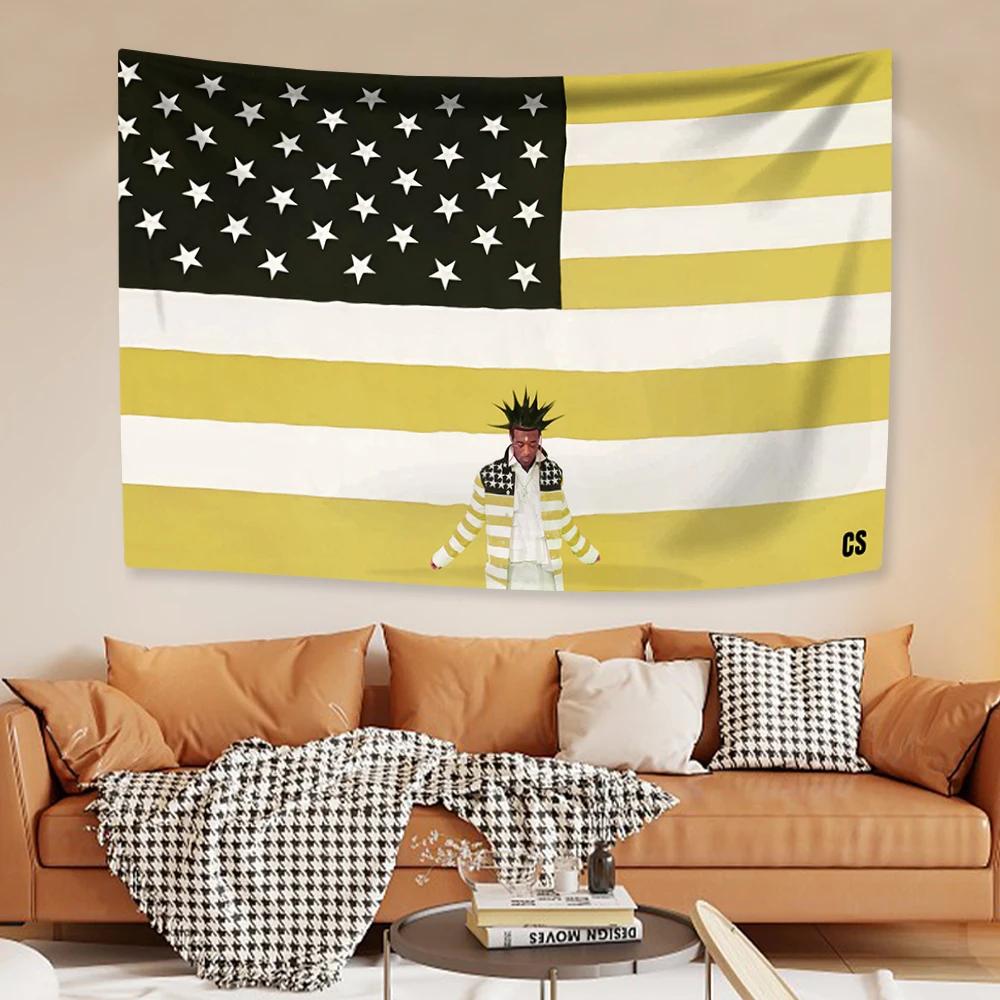 Hip Hop Sänger Lil Uzi Tapisserie Vert Hause Dekoration Wand Hängen Schlafzimmer Schlafsaal Hintergrund Tuch Musik Album Cover