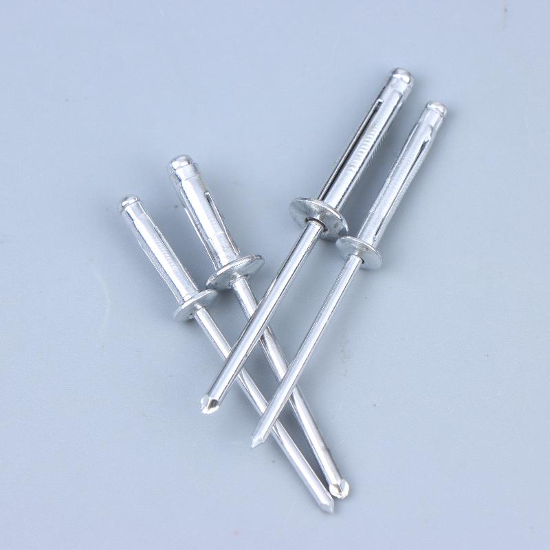 50Pcs Round Head Trifold Rivet Aluminum Alloy Blind Rivets Assortment Kit For Wood Plastic Metal Car Diy Repaired Fasteners