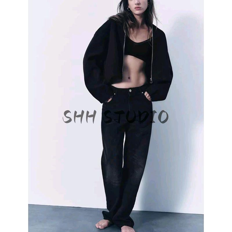 Spring New Women's Clothing Stand Collar Long Sleeves Soft Card Ornament Pilot Short Jacket 5070641