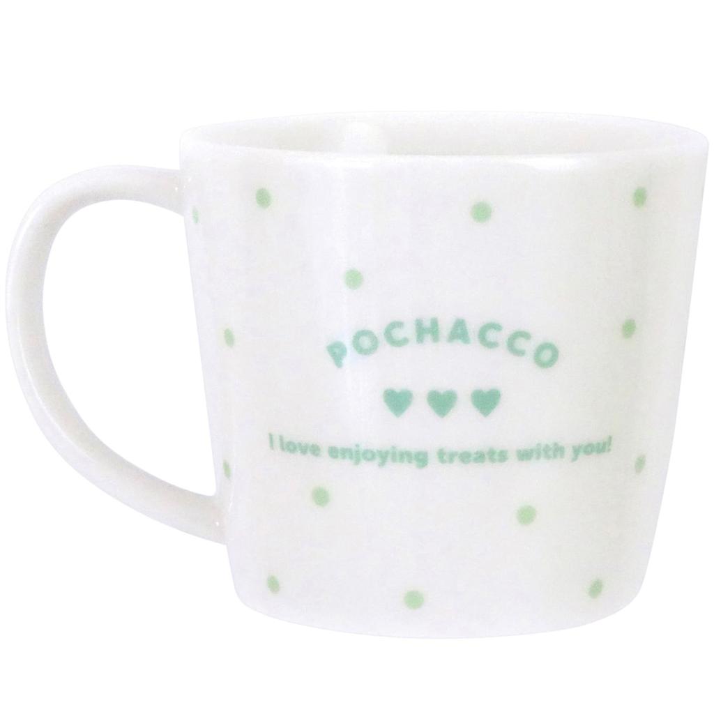 Sanrio Mug M 280ml Microwave Safe Dishwasher Safe Characters Sweets Dots Made In Japan 335125 "Pochacco" Approx. &