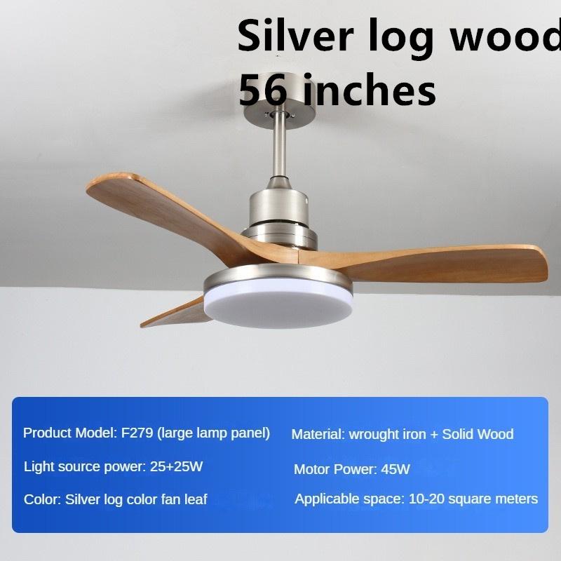 45W Domácnost Inteligentní proměnná frekvence Obývací pokoj Osvětlení elektrického ventilátoru Masivní dřevo Retro Osvětlení ventilátoru pro restaurace Plná specifikace