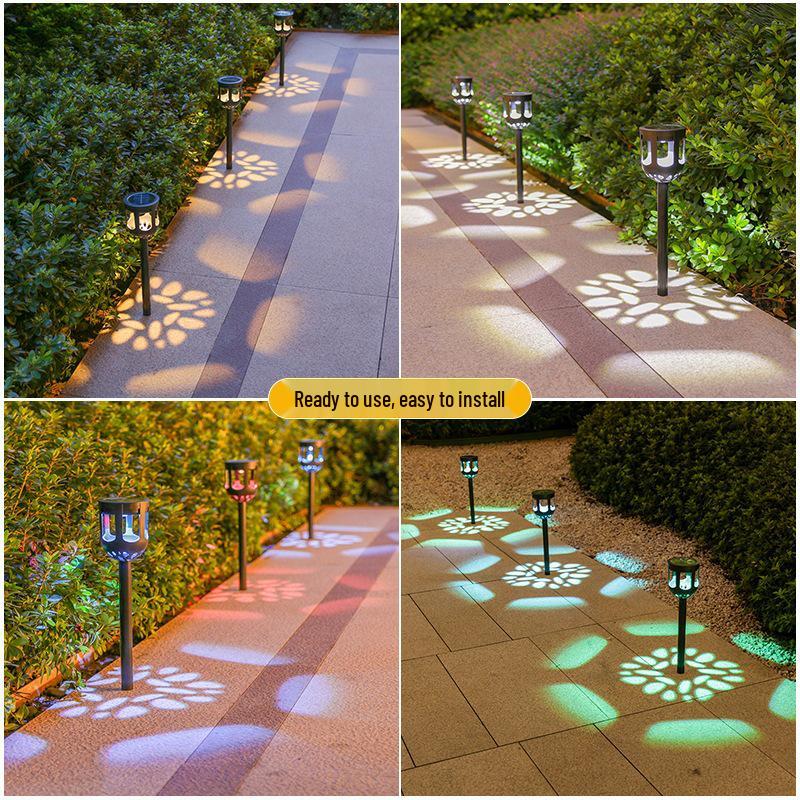 Solar Ground Stake Lights - Waterproof Outdoor Lawn and Garden Decor