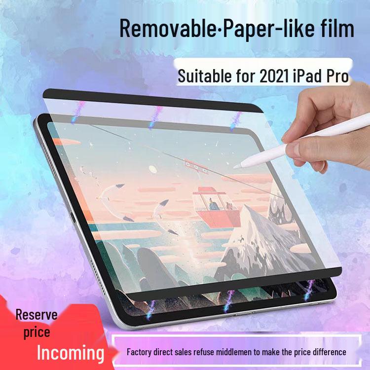 iPad Pro 11" Magnetic Matte Screen Protector: Paper-Like Film for Writing & Drawing, Removable, Fits 10.9" Tablets