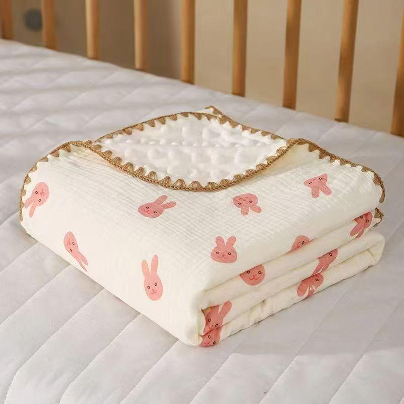 Newborn Cotton Bean Blanket: Thin, Machine Washable, Ideal for Toddler Outings and Naps