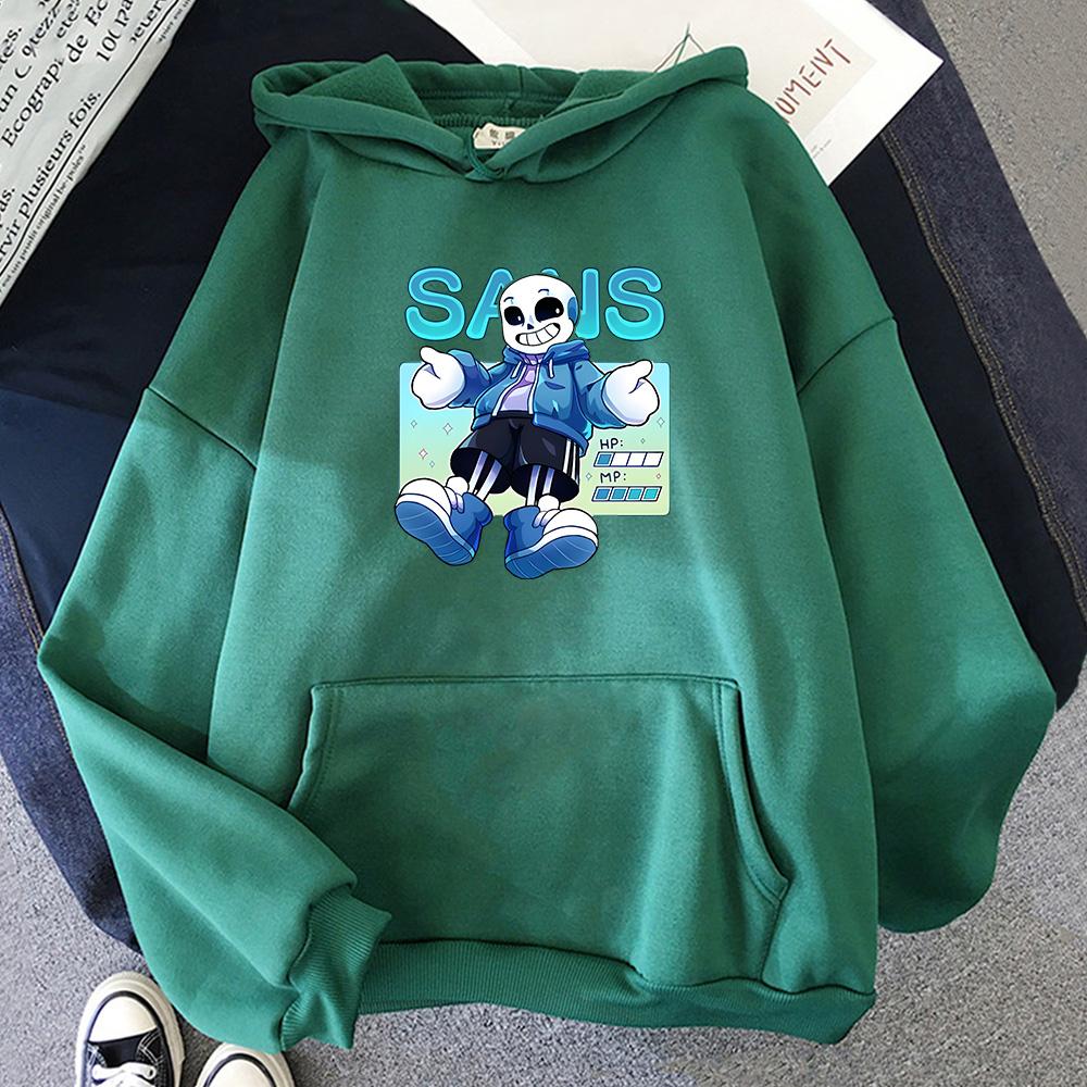 Undertale Sans Print Hoodies Men/women Winter Fleece Sweatshirts Manga Clothing Comfortable Crewneck Pullovers Casual Sudaderas