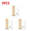 1-10PCS LED Wood Light Display Crystal Wooden Lighted Base Stand Acrylic Light Plate Base USB Wooden Base for Resin Art Light