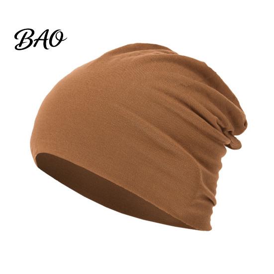 Lightweight Daily Commuting Hat Slouchy Hip-Hop Hat, Solid Color Soft Chemo Headwear, Breathable Street Style Pile for Face Slimming Cancer Cap Women