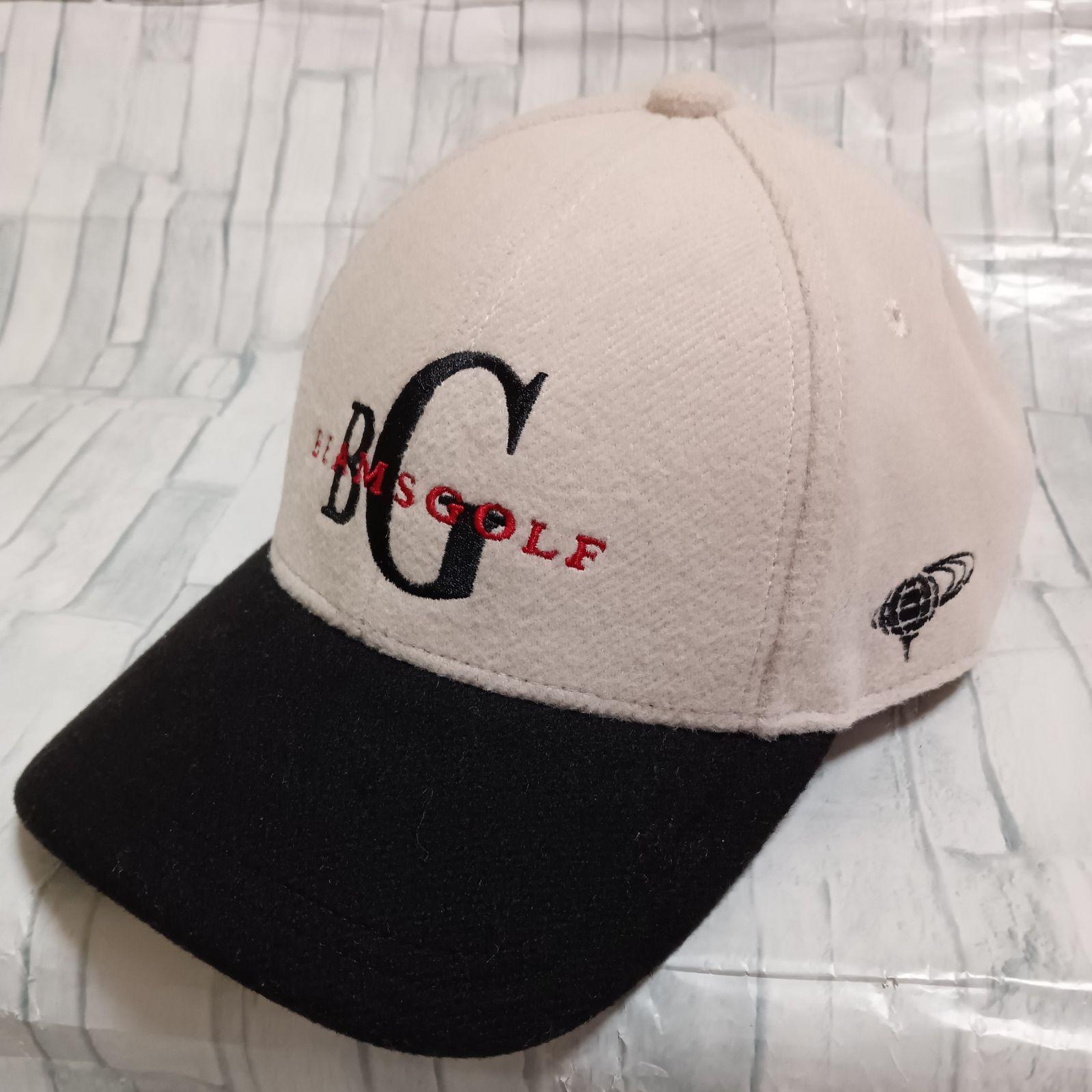 Used BEAMS GOLF Beams Golf Cap Hat Kinari Black