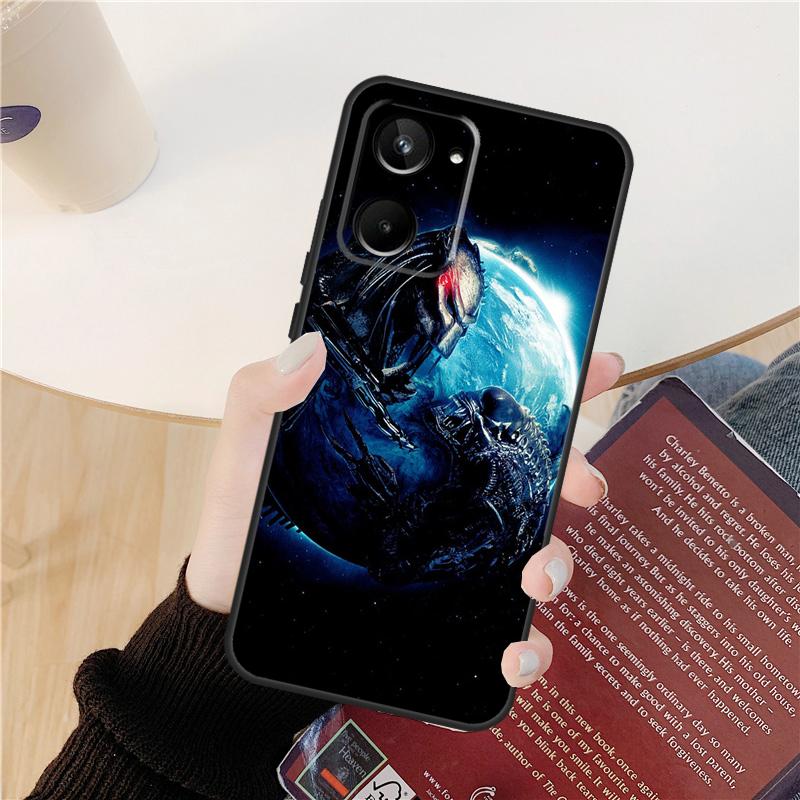 Alien Vs Predator Case For Realme C61 C67 C53 C55 C75 C51 C21Y C25S GT 6 6T 5 GT7 Pro 10 11 12 13 14 Pro Plus