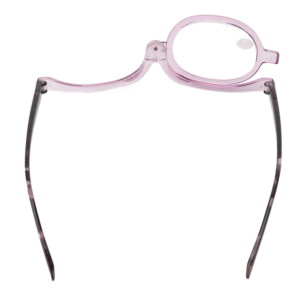 Make-up Lesebrille Einzelglas Vergrößerungs Flip-Down Rotierende Make-up Brille für Augen +2,50