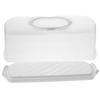 Portable Bread Storage Container Airtight Cake Container Reusable PP Material Loaf Bread Storage Box Snack